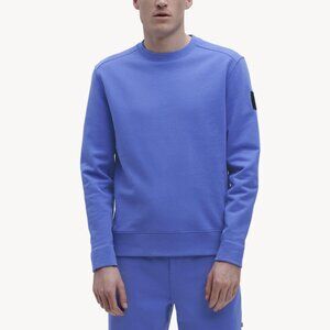 On Cloud Running Crew Neck Sweatshirt Pullover 100% Organic Cotton Blue Sz Large